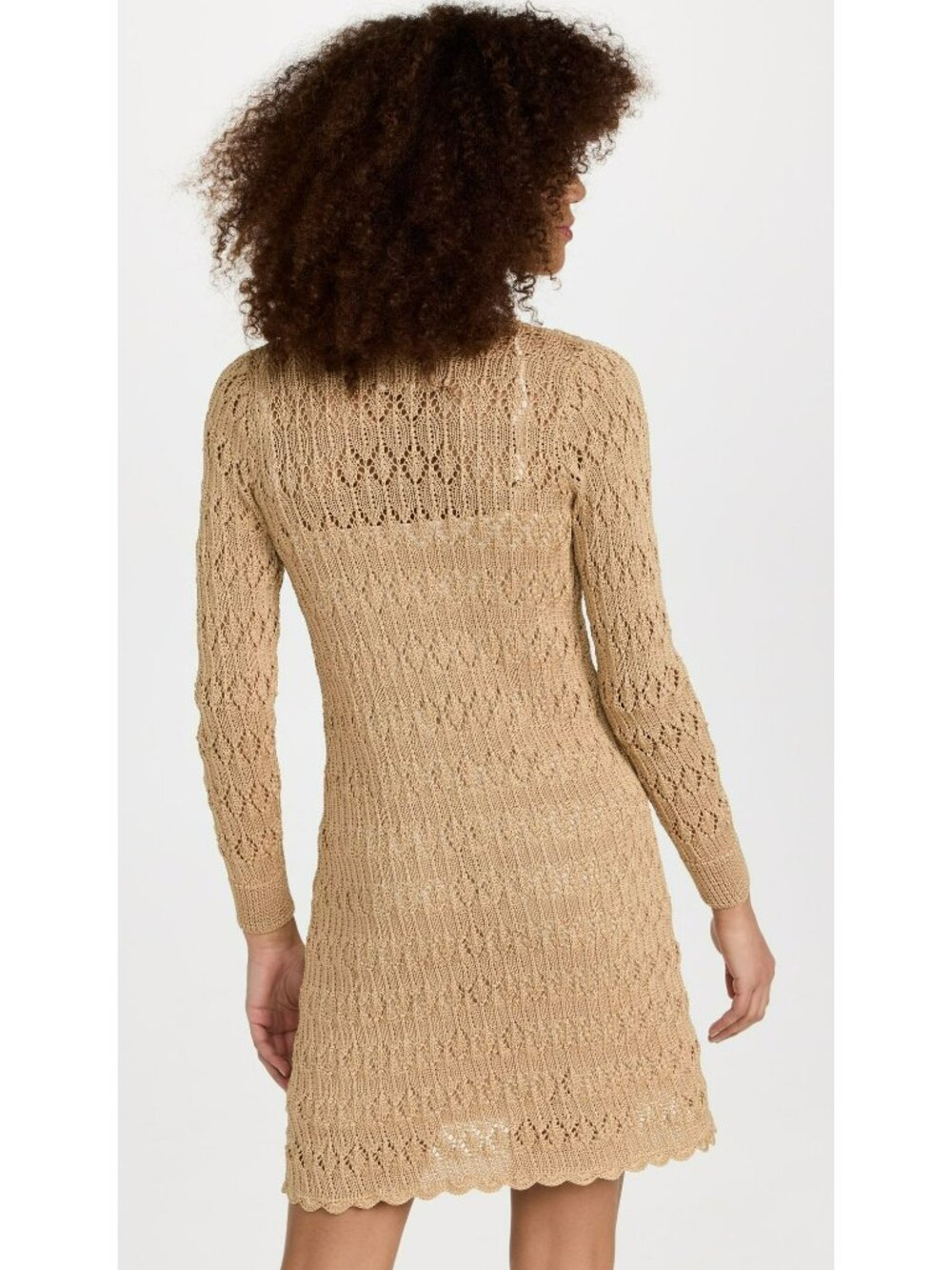 Stella Pardo Paris $550 Crochet Knit Sweater Dress Coquette 90s Cottage Core - Picture 2 of 15